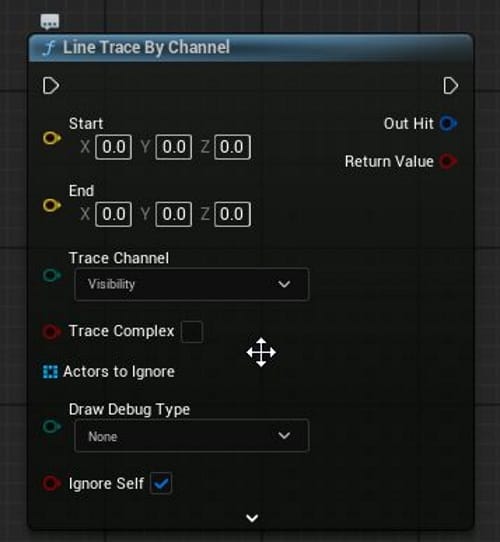 UE5のLine Trace By Channel